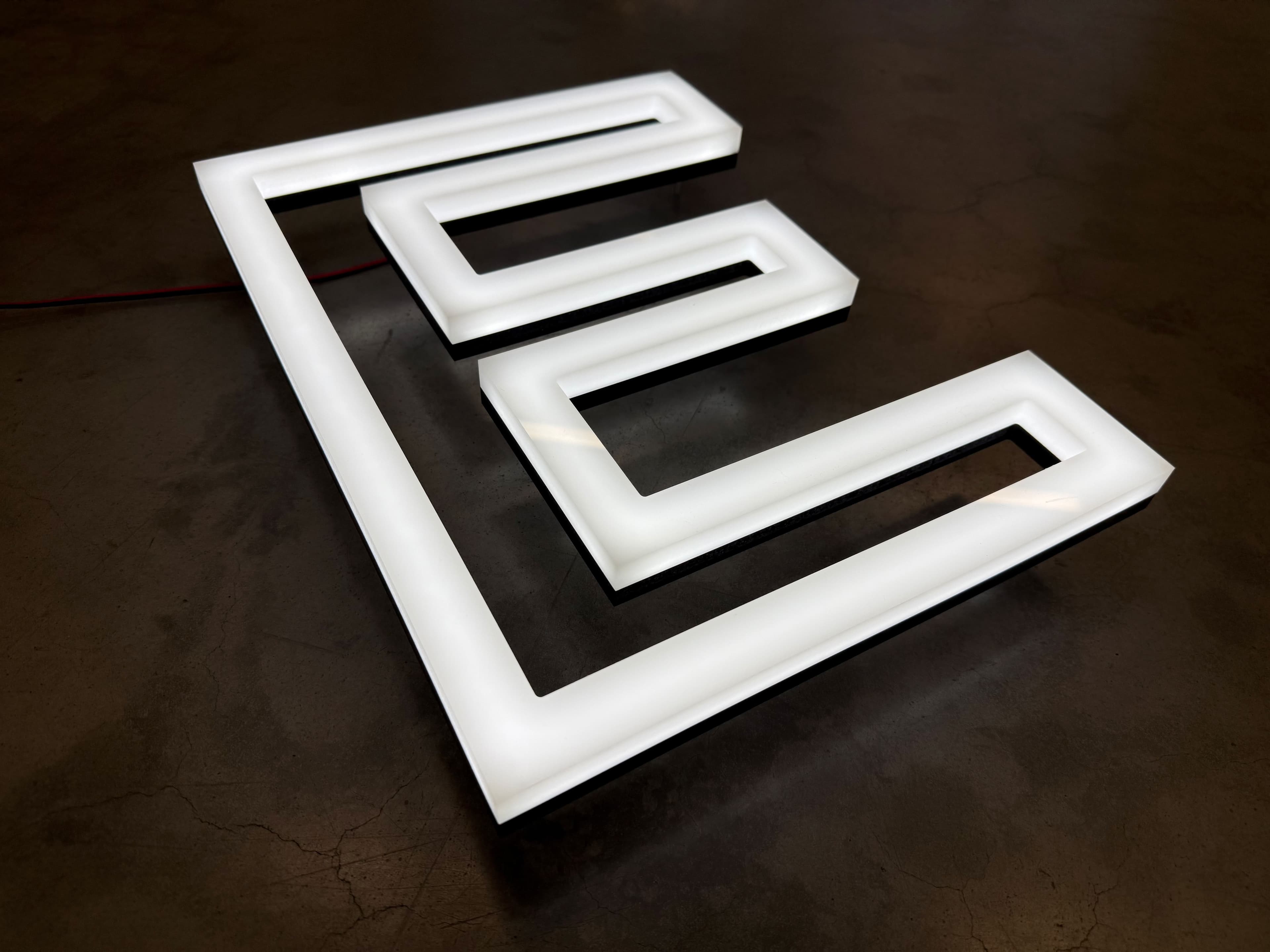 Front and Side lit LED Letter